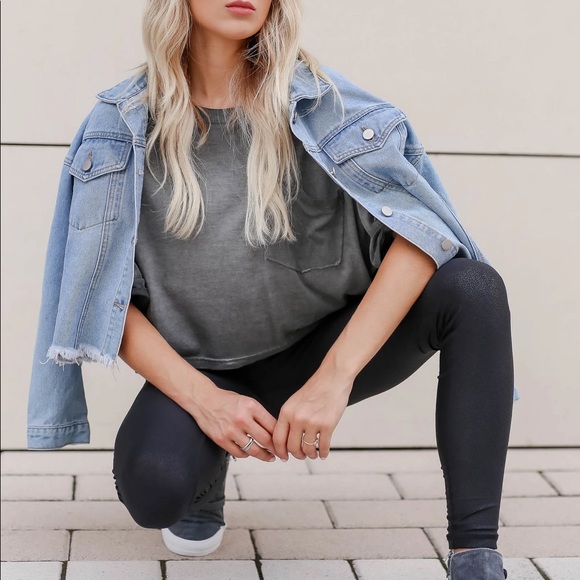 NWT Andree By Unit Bring Rhinestone Denim Jacket - Picture 10 of 12